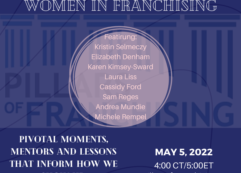 Women in Franchising May 2022 – Pivotal Moments in the Franchise Journey